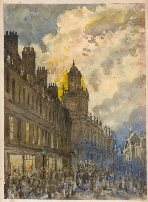 1880年6月20日在伦敦Grays Inn Lane消防（wc在纸面上） 作者 英语学校