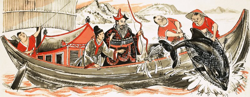 渔船 作者 英语学校