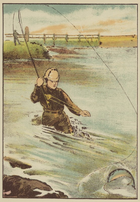 Fishing for trout (coloured engraving) 作者 英语学校