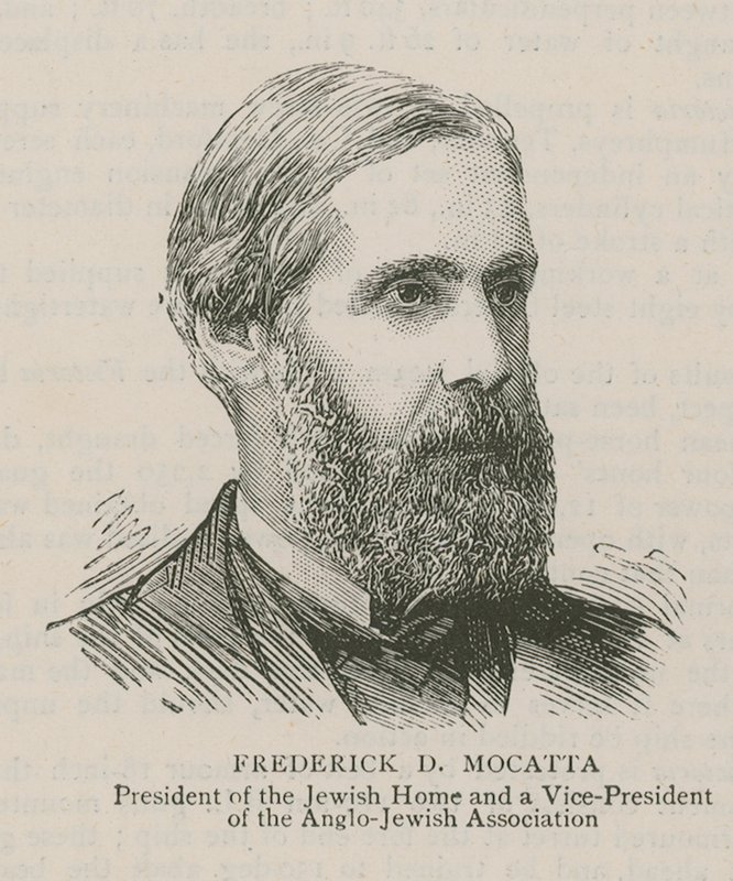 Frederick D Mocatta，犹太人家庭主席和英犹犹太人协会副主席 作者 英语学校