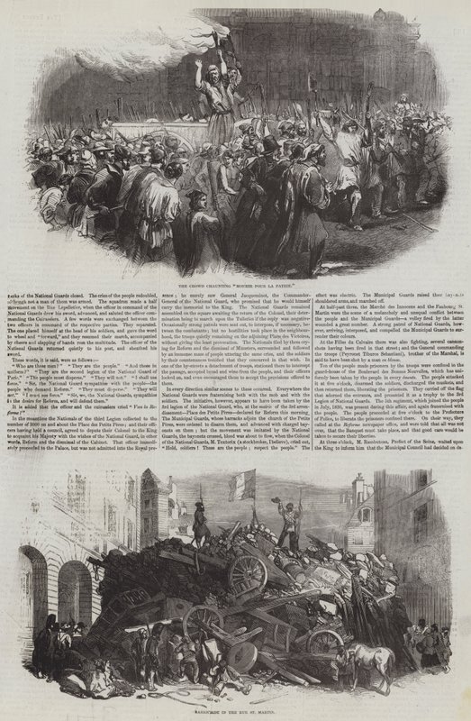 1848 年法国大革命（版画） 作者 英语学校