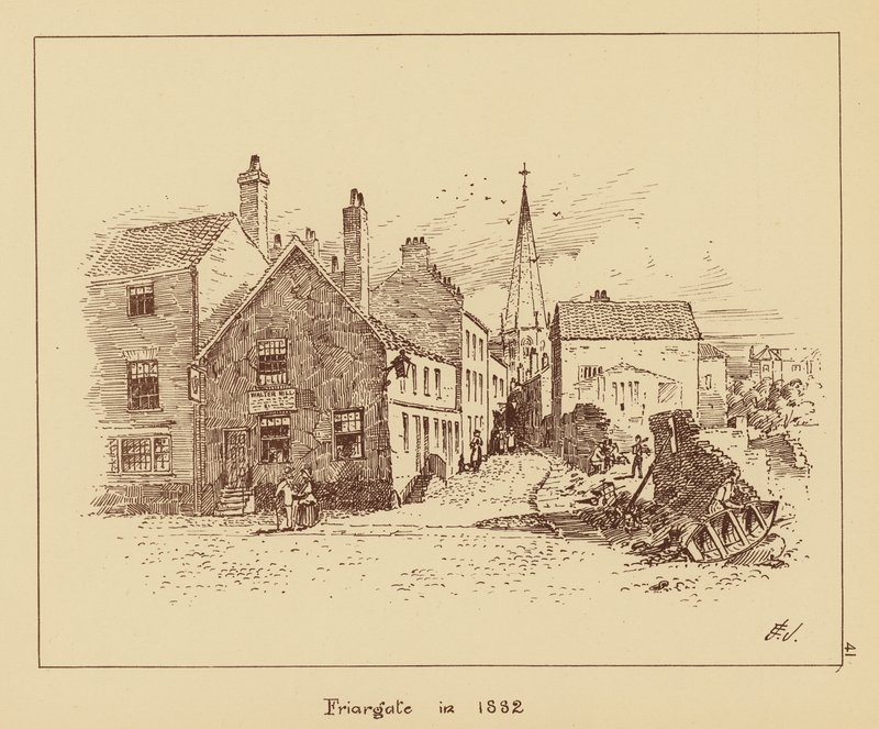 1882年的弗里亚盖特（石版画） 作者 英语学校
