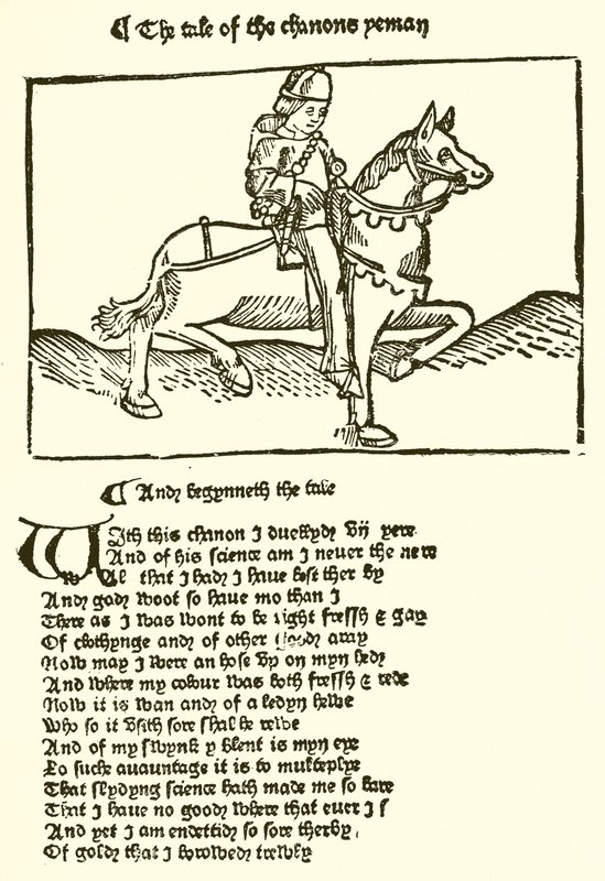 来自Caxton印刷的第二版Chaucers Canterbury Tales 作者 英语学校