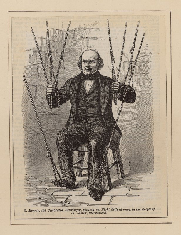 G Morris，着名的铃声，同时在八个铃铛上演奏 作者 英语学校