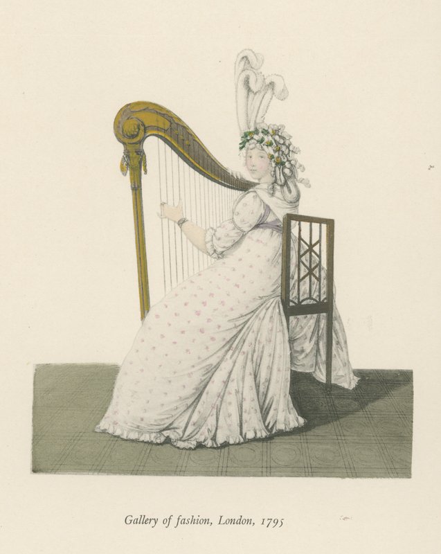 时尚画廊，伦敦，1795年 作者 英语学校