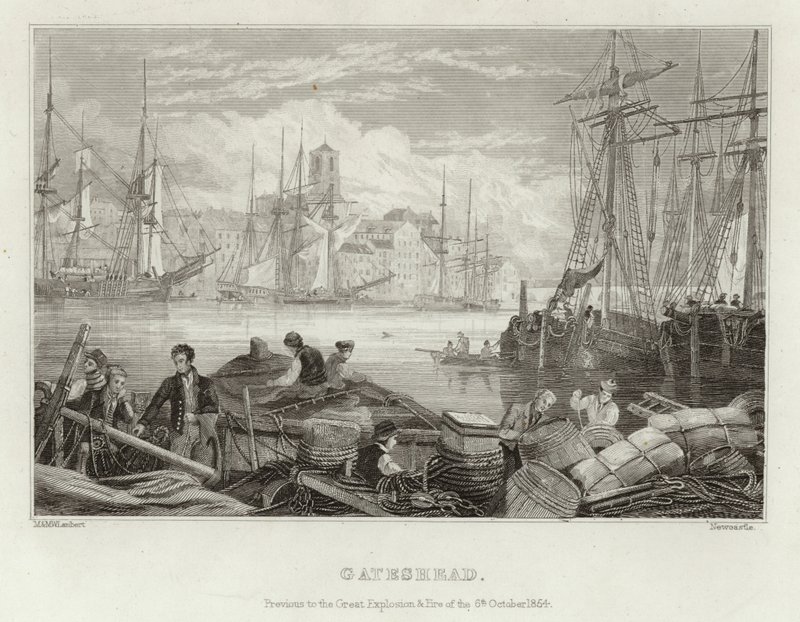 盖茨黑德在1854年10月6日大爆炸和大火之前 作者 英语学校