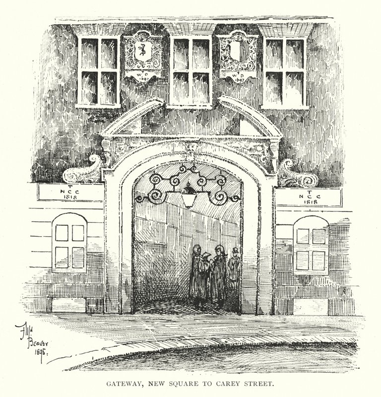 Gateway, New Square to Carey Street (litho) 作者 英语学校