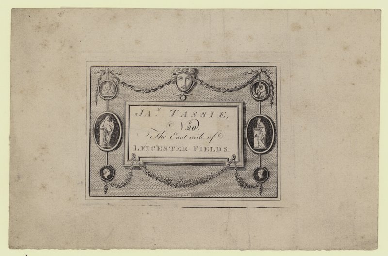 交易卡，Gem and Seal Modeller，James Tassie 作者 英语学校