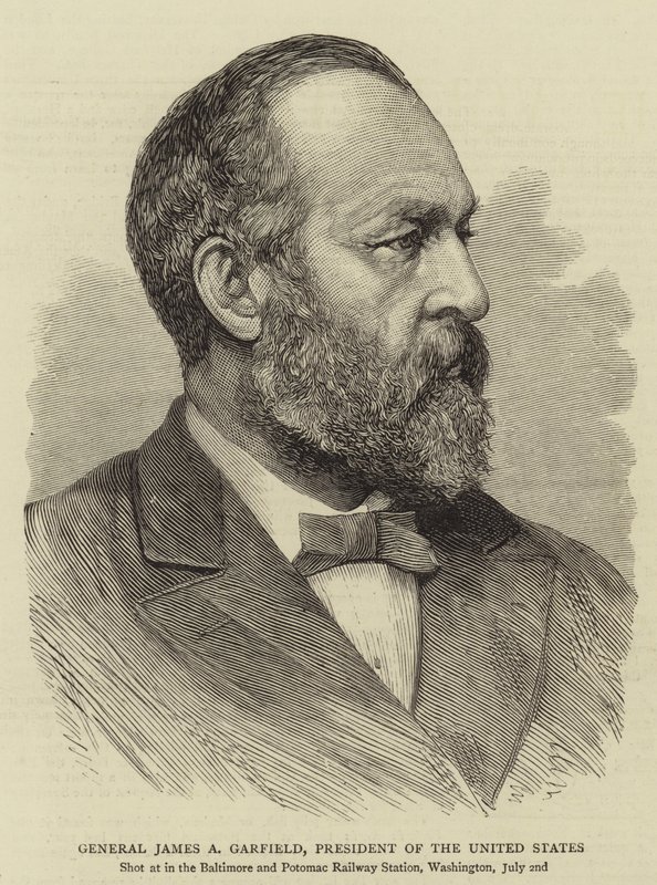General James A Garfield, President of the United States (engraving) 作者 英语学校
