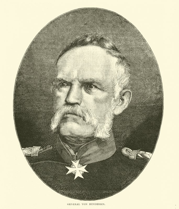 Von Hindersin将军，1870年10月 作者 英语学校