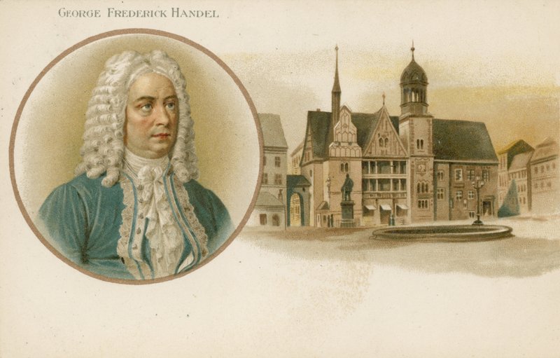 George Frideric Handel，德国出生的英国作曲家 作者 英语学校