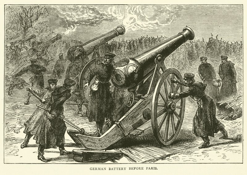 1871年1月在巴黎之前的德国电池 作者 英语学校