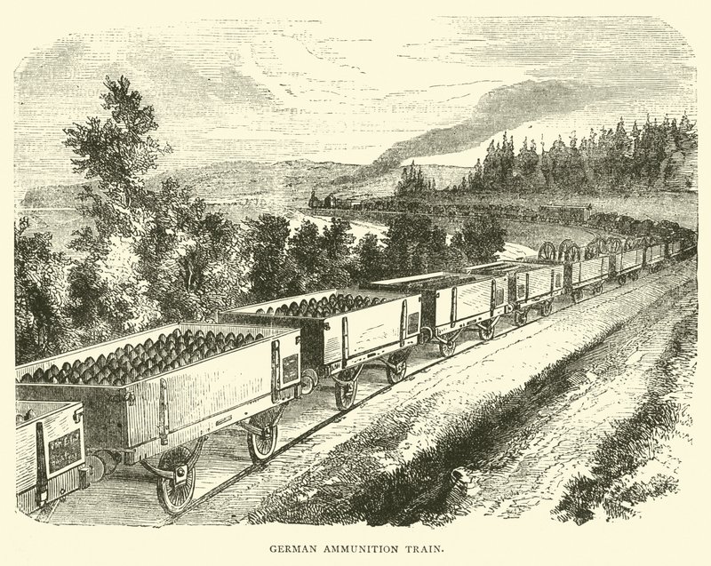 德国弹药列车，1870年9月 作者 英语学校