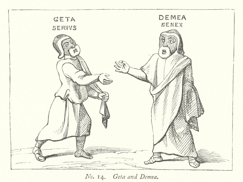 Geta and Demea (engraving) 作者 英语学校