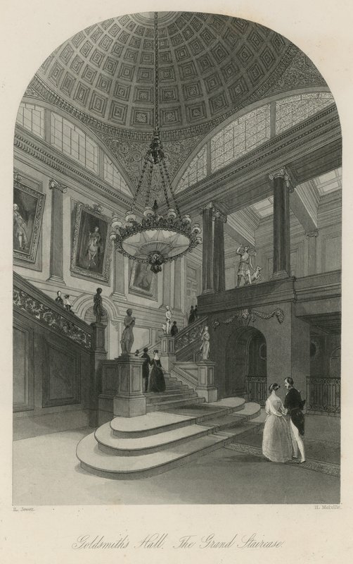 Goldsmiths Hall，Grand Staircase 作者 英语学校