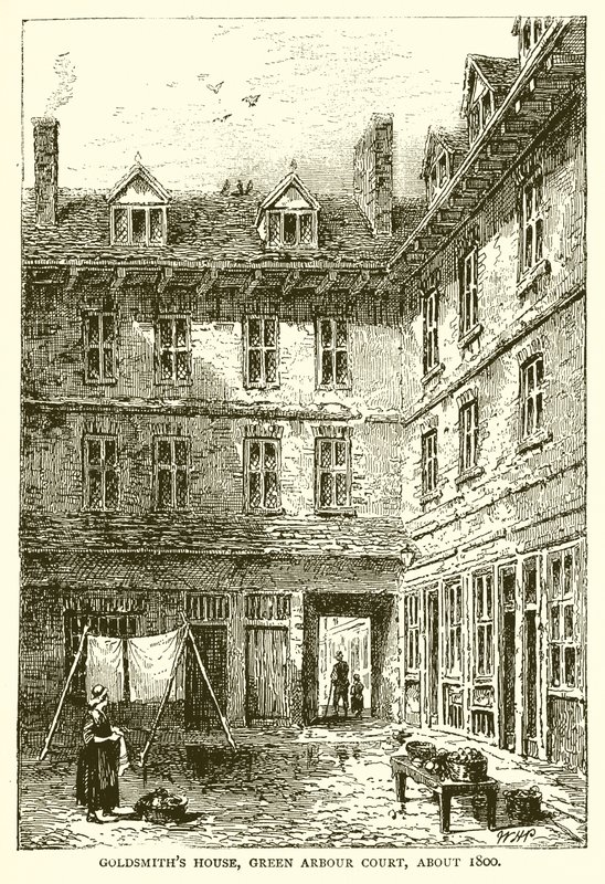 Goldsmiths House，Green Arbor Court，大约1800 作者 英语学校
