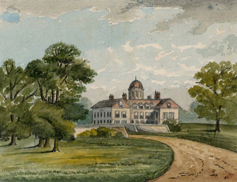 Goring House，后来的Arlington House，在白金汉宫的现场（wc在纸上） 作者 英语学校