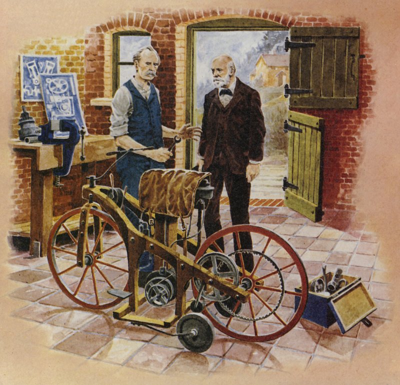 Gottlieb Daimler和他的朋友Wilhelm Maybach 作者 英语学校