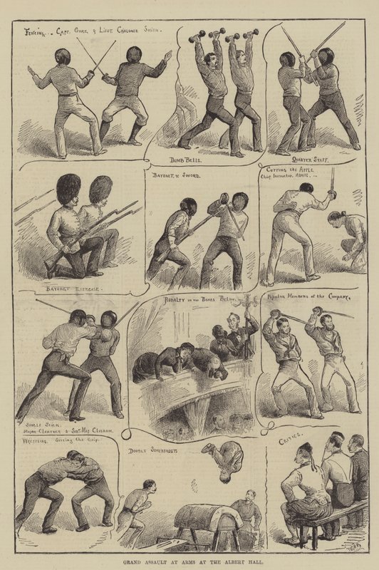 阿尔伯特音乐厅的大突袭（版画） 作者 英语学校