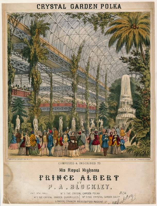 伟大的展览，1851年，水晶花园波尔卡 作者 英语学校