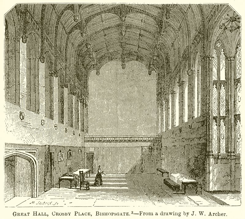 大厅，Crosby Place，Bishopsgate 作者 英语学校