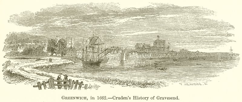 格林威治，1662年.--克拉登斯的Gravesend历史 作者 英语学校