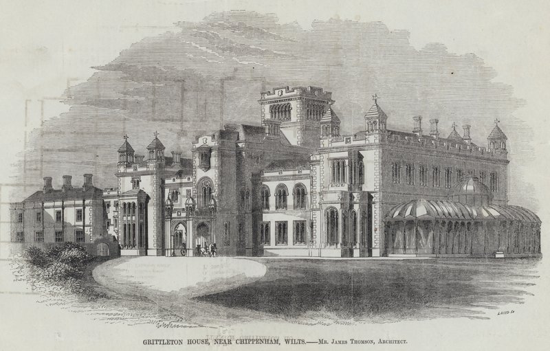 Grittleton House, near Chippenham, Wilts (engraving) 作者 英语学校