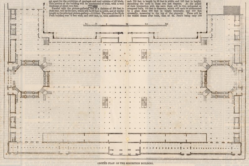 1862年国际展览大楼的平面图 作者 英语学校