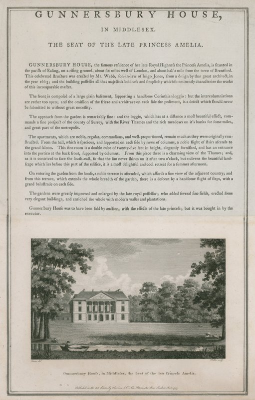 Gunnersbury House，米德尔塞克斯，已故公主阿米莉亚的所在地 作者 英语学校