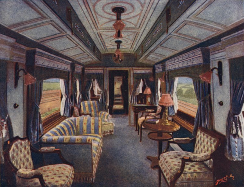 HM The Queens Day Compartment，Royal Saloon，London和North Western Railway 作者 英语学校