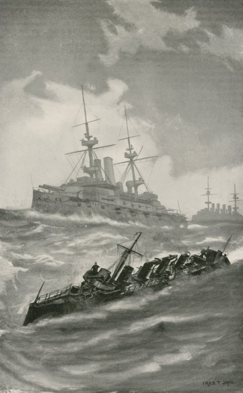HMS Mars，Terrible和Dragon Cruising in English Channel 作者 英语学校