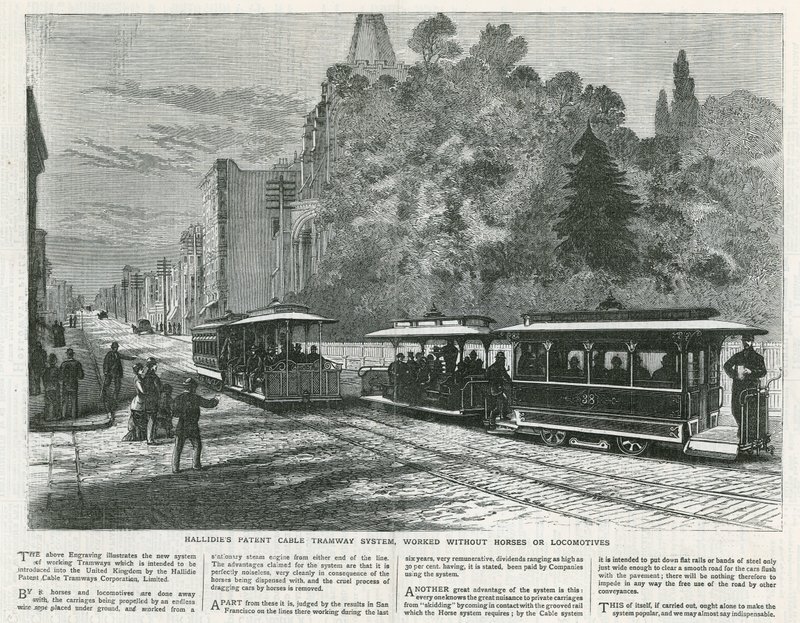 Hallidies Parent Cable Tramway System无需马匹或机车 作者 英语学校
