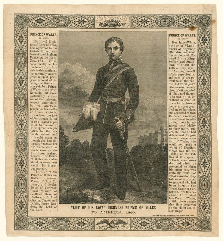 1860年，手帕纪念瓦利斯王子之旅 作者 英语学校