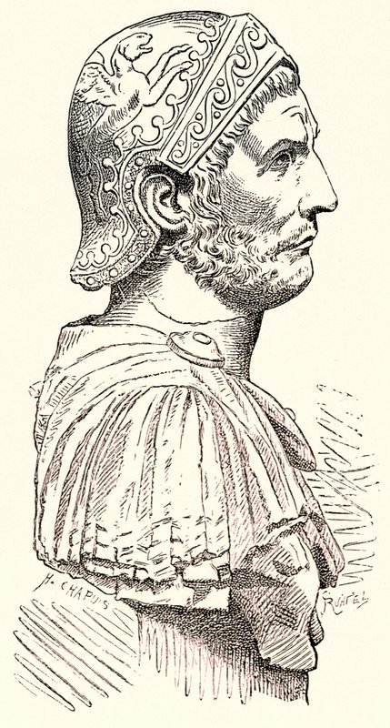 Hannibal，Victor Duruy的罗马历史插图，1884年出版（数字增强图像） 作者 英语学校