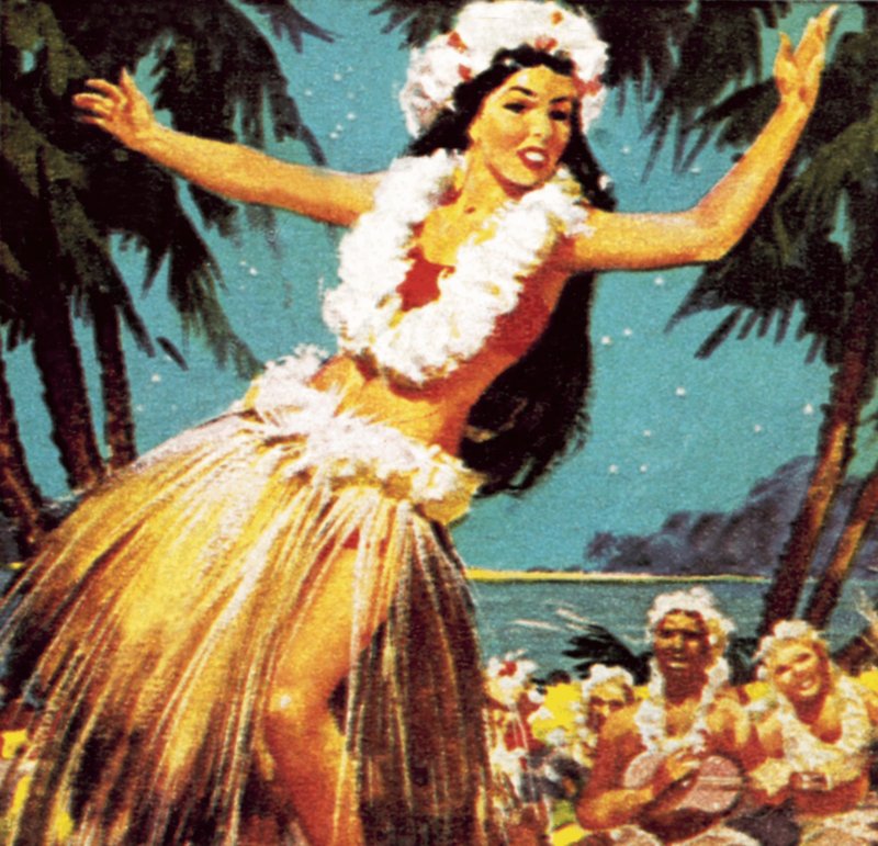 Hawaian女孩跳舞 作者 英语学校