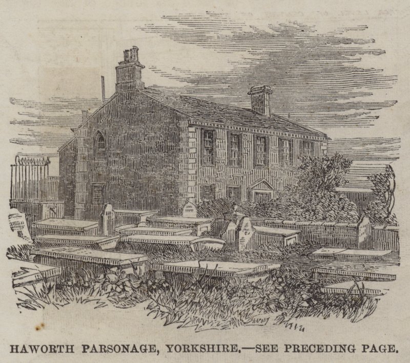 Haworth Parsonage，约克郡（雕刻） 作者 英语学校