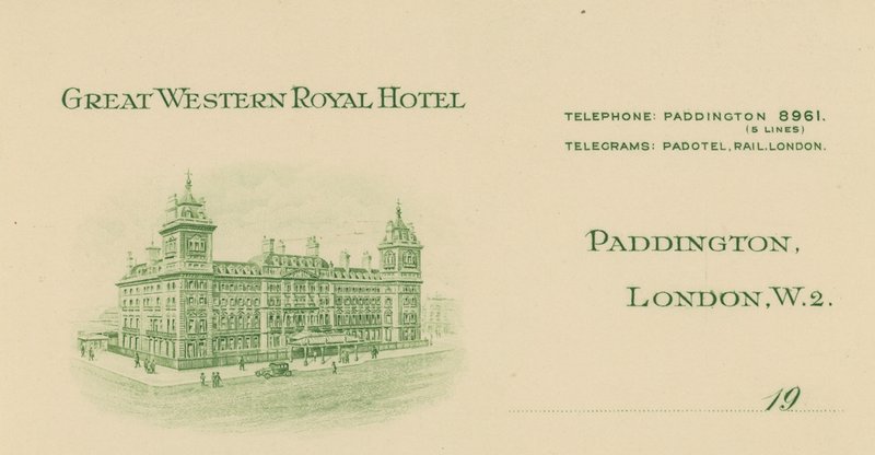 Great Western Royal Hotel酒店的标题信纸 作者 英语学校