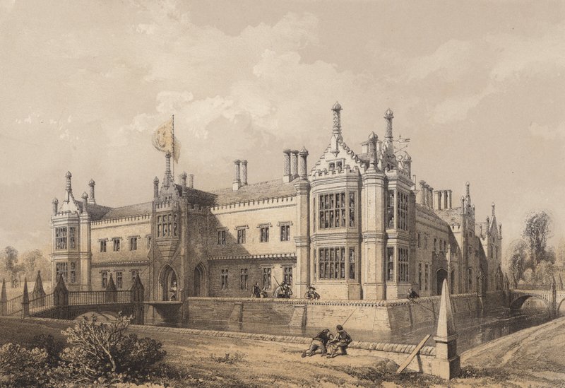 萨福克郡的Helmingham Hall 作者 英语学校