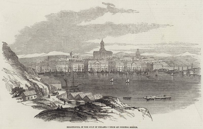 Helsingfors, in the Gulf of Finland (engraving) 作者 英语学校