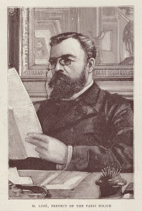 Henri Loze，法国政治家和巴黎警察局局长（石膏）。 作者 英语学校