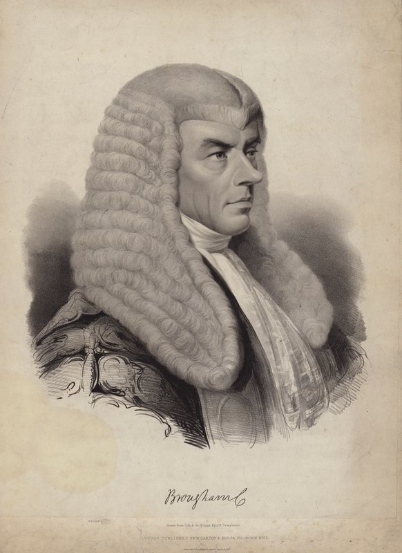 Henry Brougham，第一男爵Brougham和Vaux，英国政治家和议员 作者 英语学校