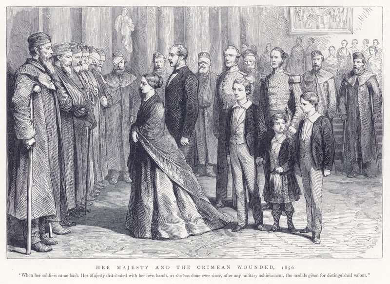 女王陛下和克里米亚受伤，1856年 作者 英语学校