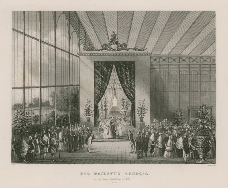 她的陛下闺房在1851年的伟大展览中 作者 英语学校