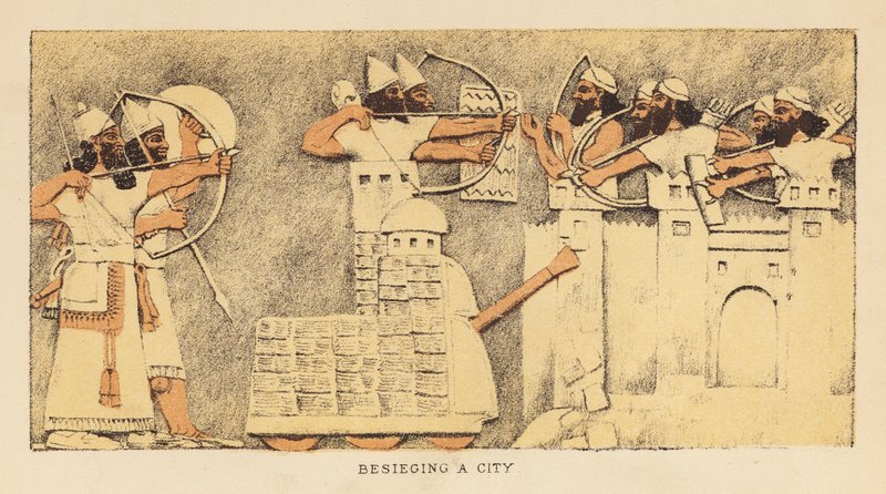 希罗多德：围城（彩色石版画） 作者 英语学校