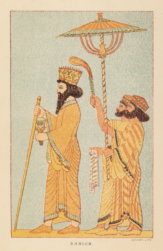 希罗多德：大流士（彩色石版画） 作者 英语学校