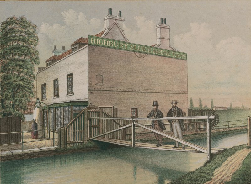 Highbury Sluice House Tavern，伊斯灵顿，伦敦 作者 英语学校