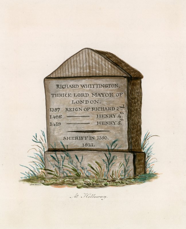 Highgate Hill，Whittington Stone（纸上的wc） 作者 英语学校
