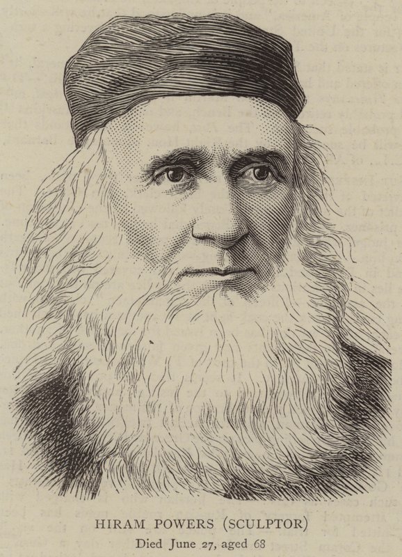 Hiram Powers，雕刻家（雕刻） 作者 英语学校