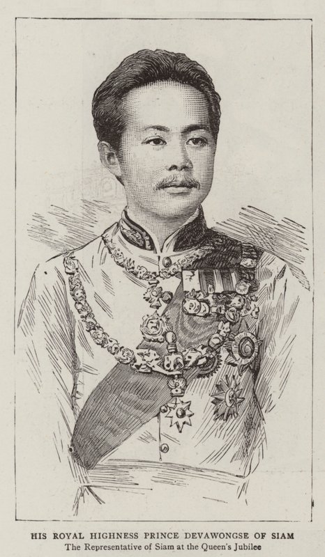 His Royal Highness Prince Devawongse of Siam (engraving) 作者 英语学校