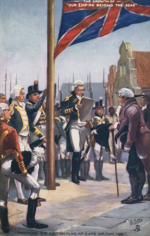 1796年在Cape Colony悬挂英国国旗 作者 英语学校